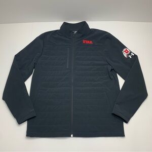Utah Utes Under Armour Storm Water Repellent Black Full Zip Jacket Mens Large